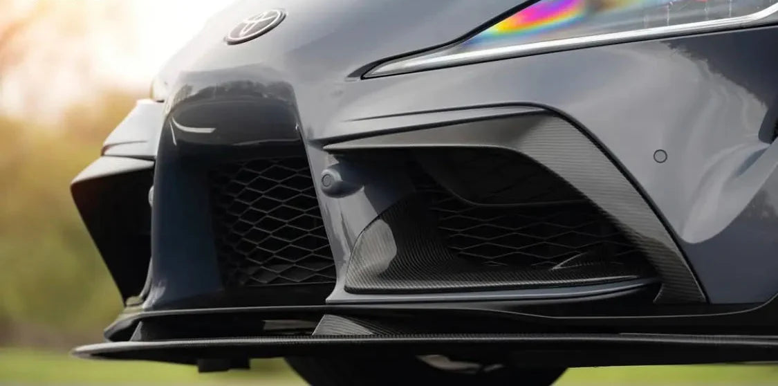 Carbon Fiber Front Bumper Splitter Trim - Toyota Supra A90 A91 Mk5