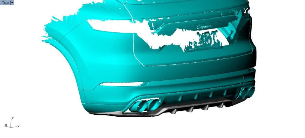 Carbon Fiber Rear Diffuser - Porsche Cayenne Sport 2018-2019