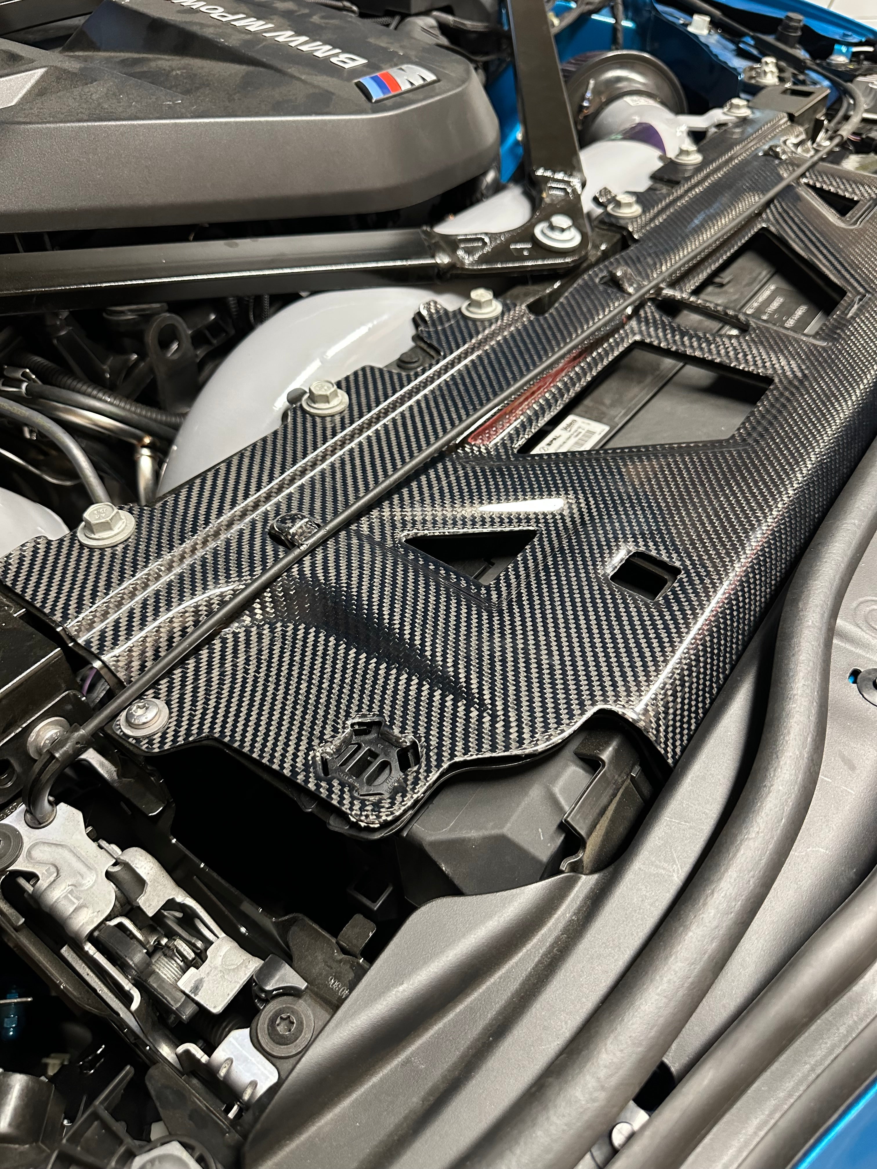 Dry Carbon Fiber Cooling Shroud Cover - BMW G80 M3 & G82 / G83 M4