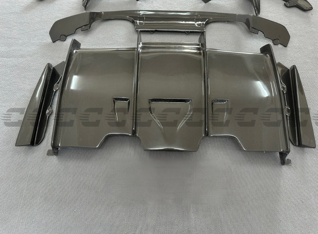 PSM Style Gloss Black Сarbon Fiber Rear Diffuser - BMW F80/F82 & F83