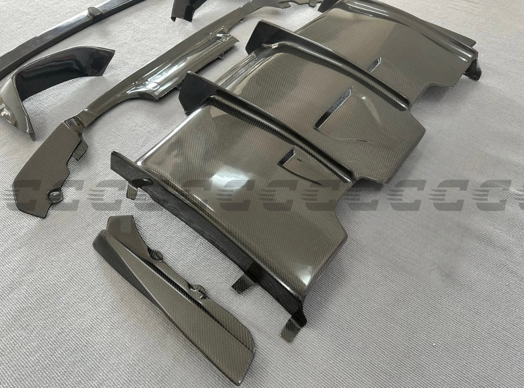 PSM Style Gloss Black Сarbon Fiber Rear Diffuser - BMW F80/F82 & F83