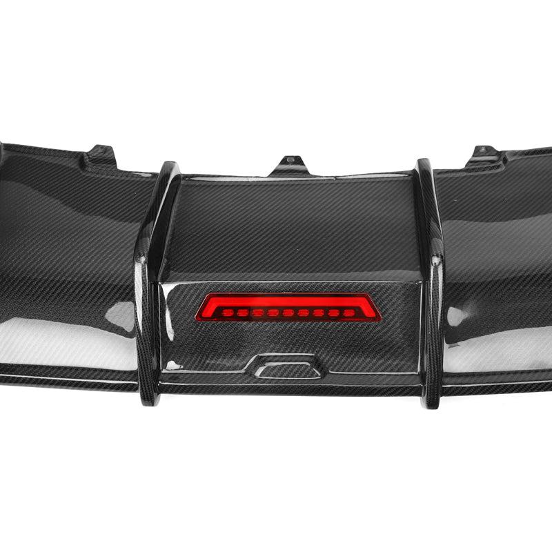 Audi B8 A4 S Line KB Style Carbon Fiber Rear Diffuser