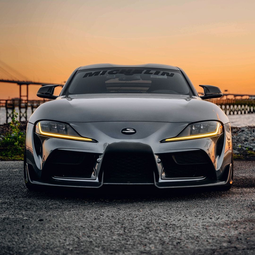 M Style Carbon Fiber Mirror Cap Set - Toyota A90 GR Supra