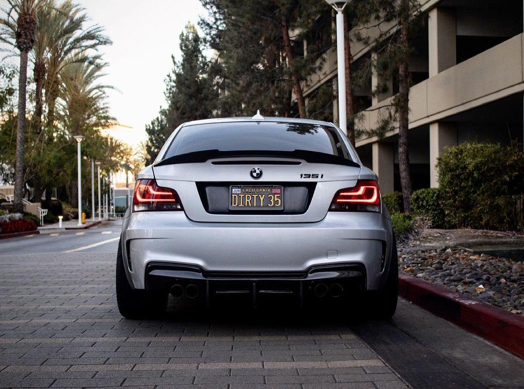 M4 Style Carbon Fiber Trunk Spoiler - BMW E82 1 Series & 1M