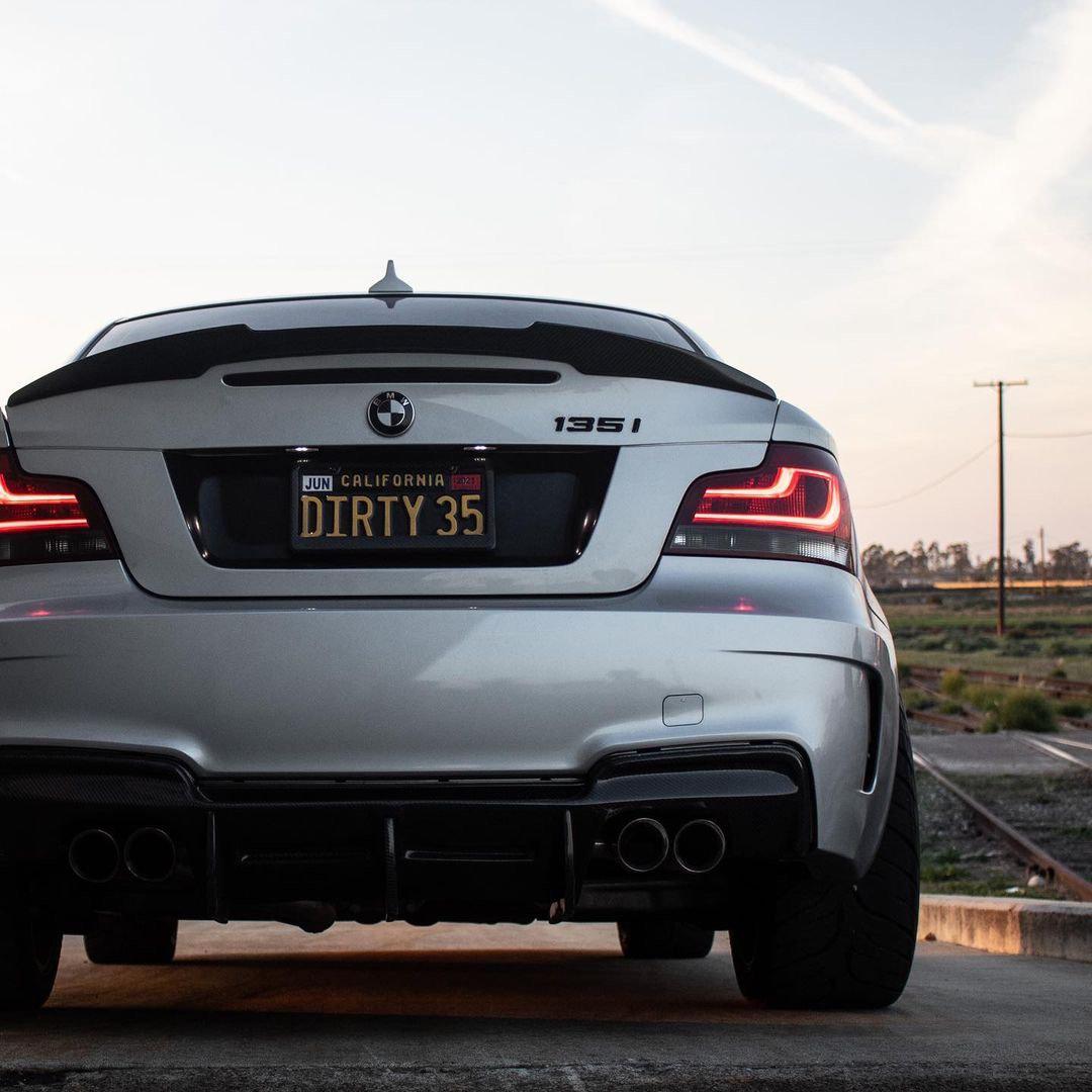 M4 Style Carbon Fiber Trunk Spoiler - BMW E82 1 Series & 1M