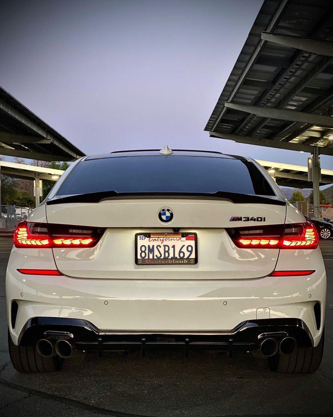 M4 Style Carbon Fiber Trunk Spoiler - BMW G80 M3 & G20 3 Series