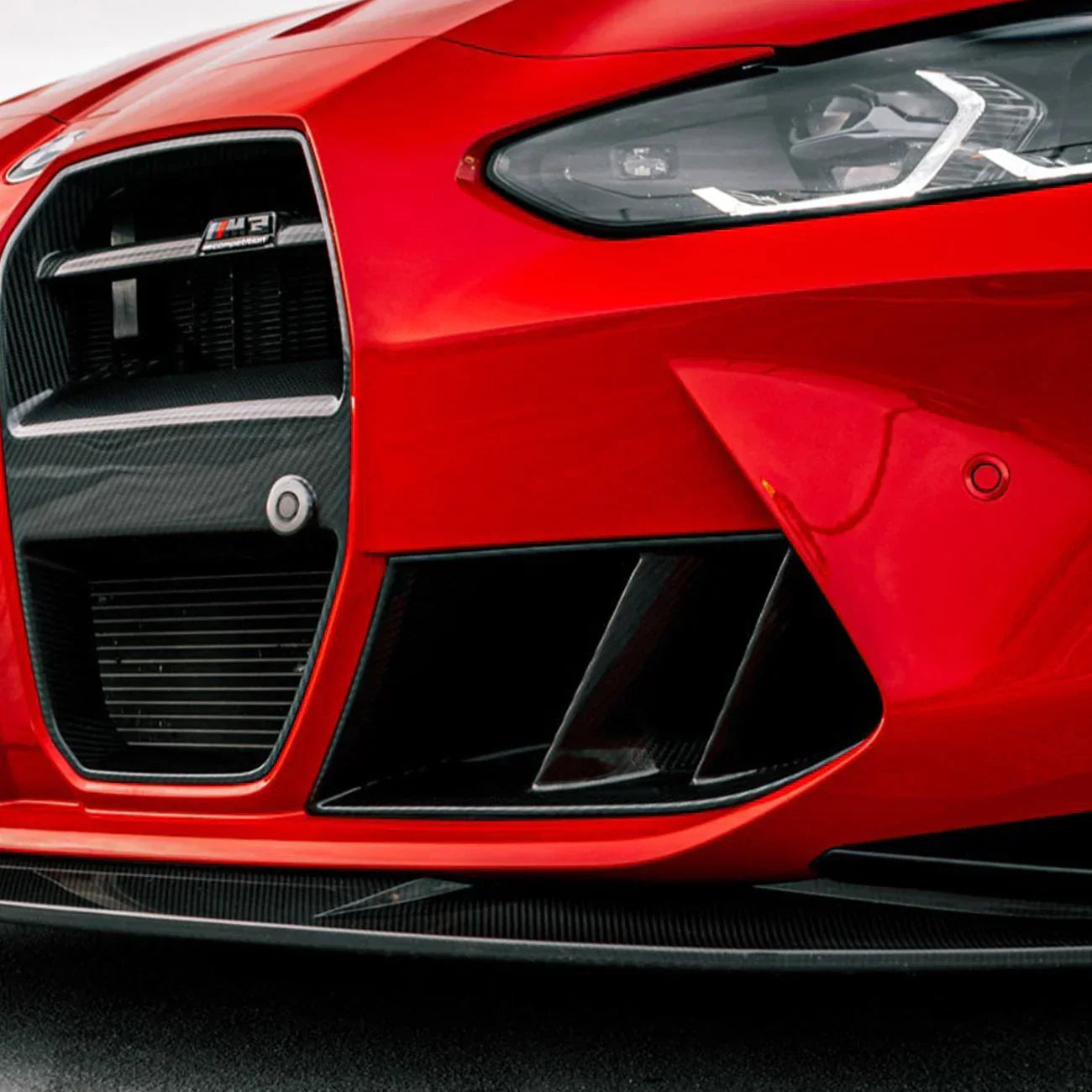 R Style Twin Fin Dry Carbon Fiber Air Ducts - BMW G80/G81/G82/G83 M3 & M4