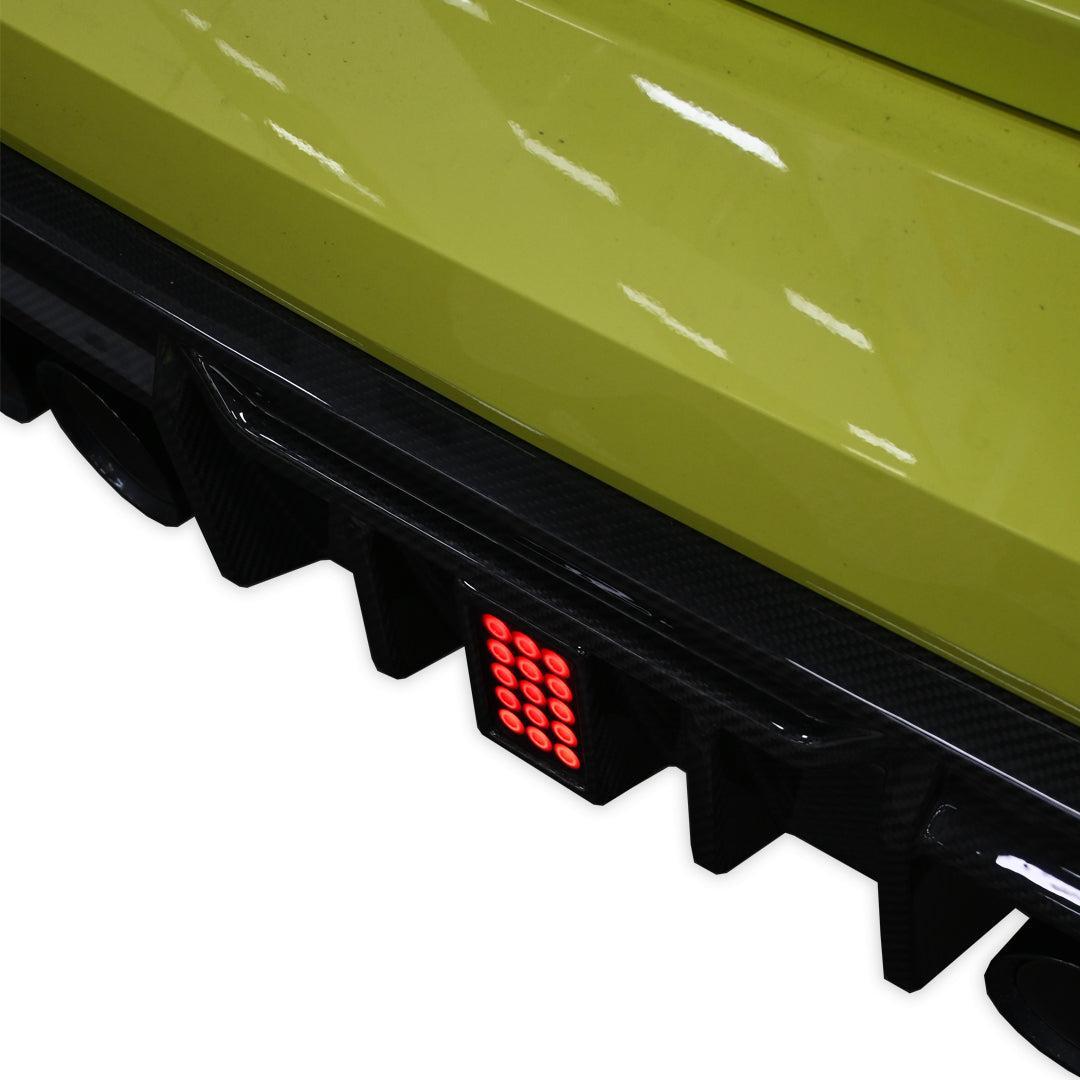 MHC Style Carbon Fiber Rear Diffuser with Break Light - BMW G80 M3 & G82/G83 M4