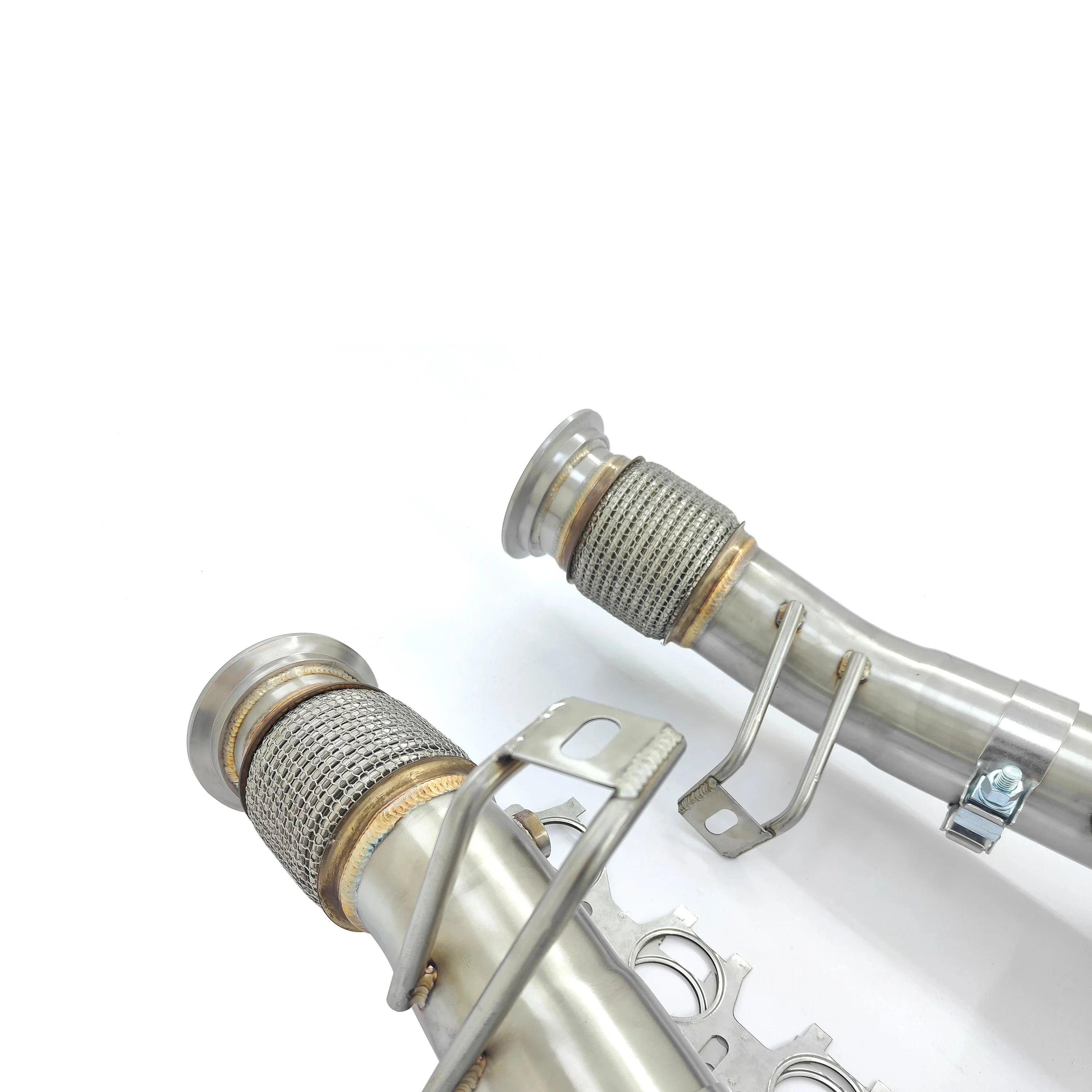 High Performance Manifold Header & Secondary Cat less Pipes w/ Heat Shield - Audi R8 V10 5.2L