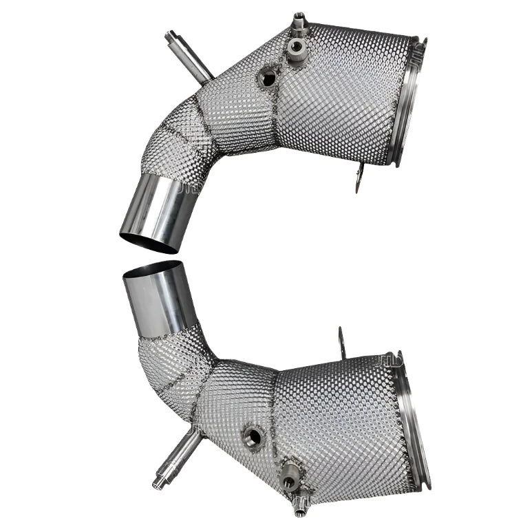 Performance DownPipe w/ heatshield (SS304)- Porsche 911 992 Carrera / Carrera Turbo S 3.0T 3.8T