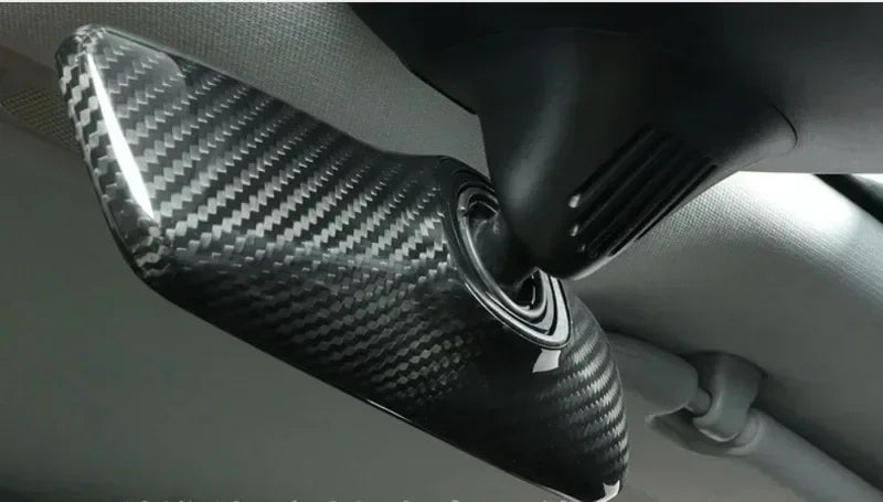 Carbon Fiber Rear Mirror Cover - 2024 Tesla Model Y/3 High Land