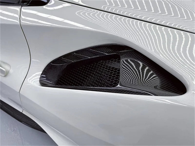 P Style Carbon Fiber Side Airvent Replacement - Ferrari 488 GTB Spider