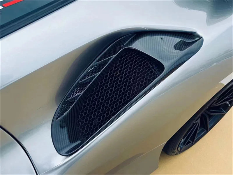 P Style Carbon Fiber Side Airvent Replacement - Ferrari 488 GTB Spider
