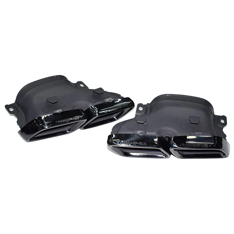 Square Mouth AMG Exhaust Pipe Tip - Mercedes C-Class W205