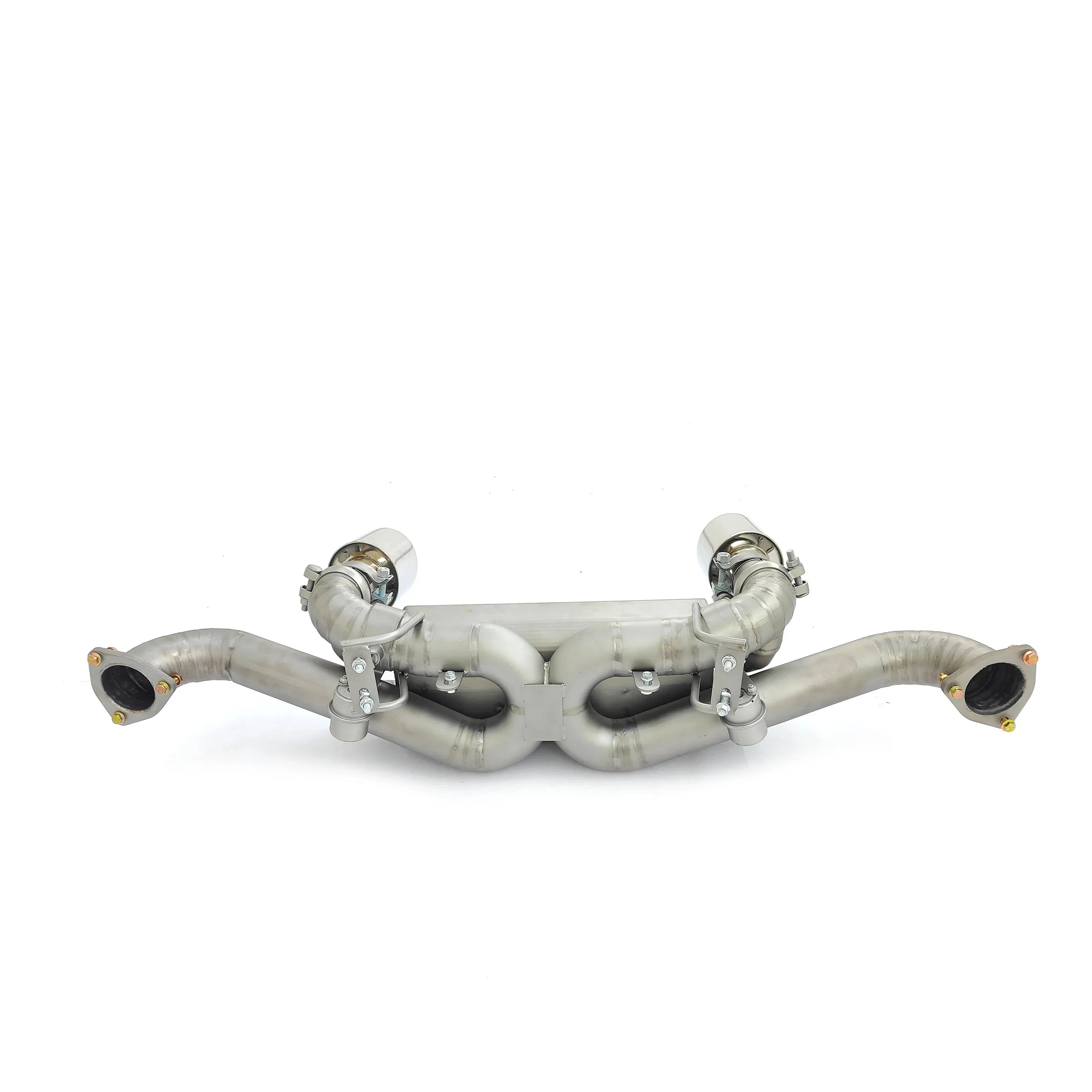 Titanium Valved Muffler Axle Back Exhaust System - Porsche Cayman 718 GT4 RS 4.0L