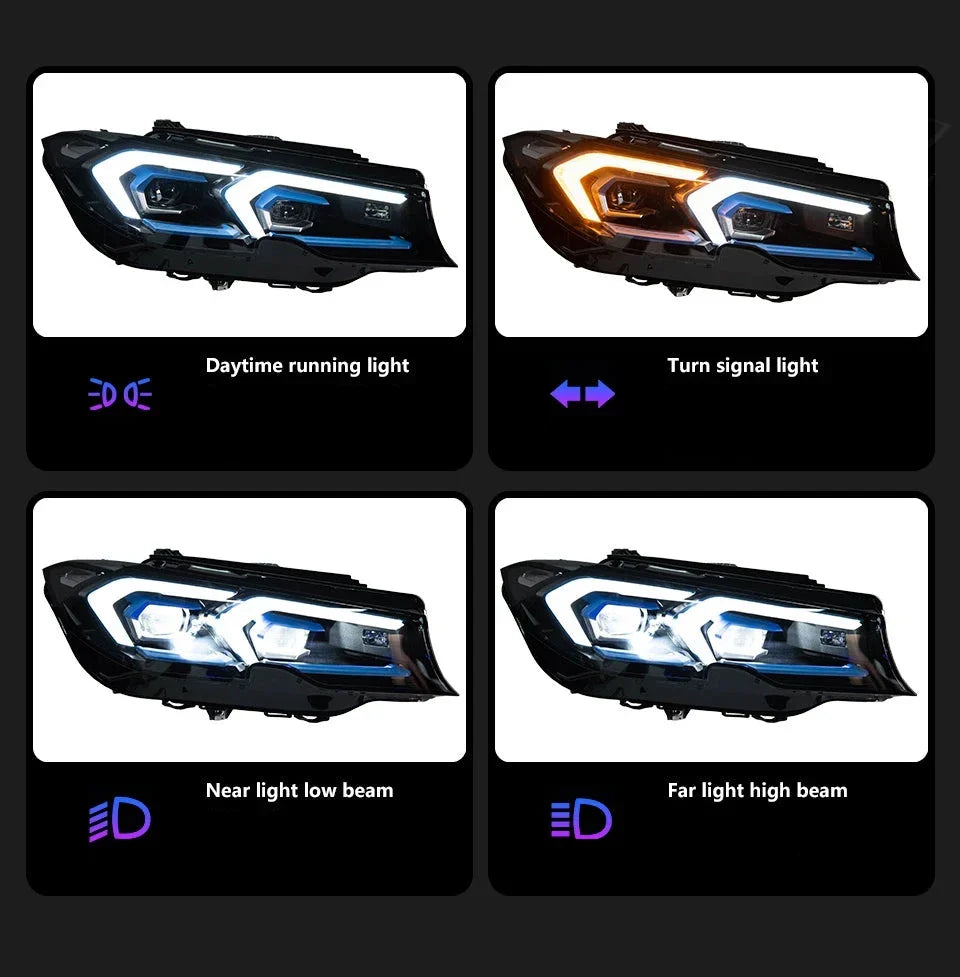 Laser LCI Style LED Headlights - BMW G20 3 Series
