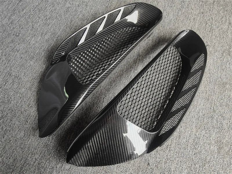 P Style Carbon Fiber Side Airvent Replacement - Ferrari 488 GTB Spider