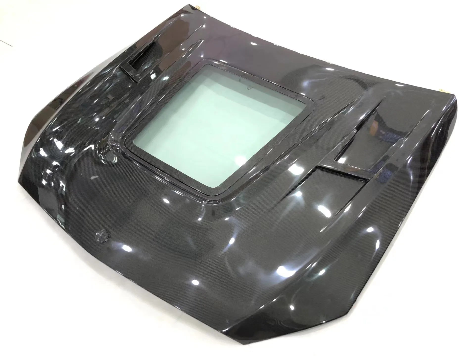 Carbon Fiber Hood W/ Transparent Window - Mercedes Benz W205 C63 AMG