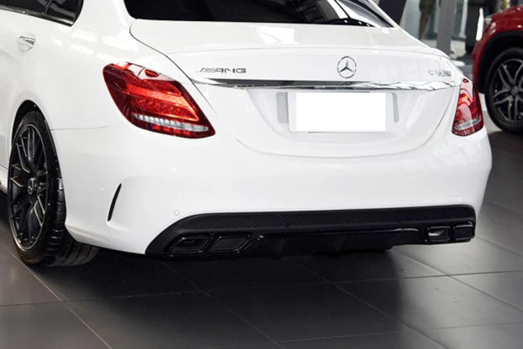 Square Mouth AMG Exhaust Pipe Tip - Mercedes C-Class W205