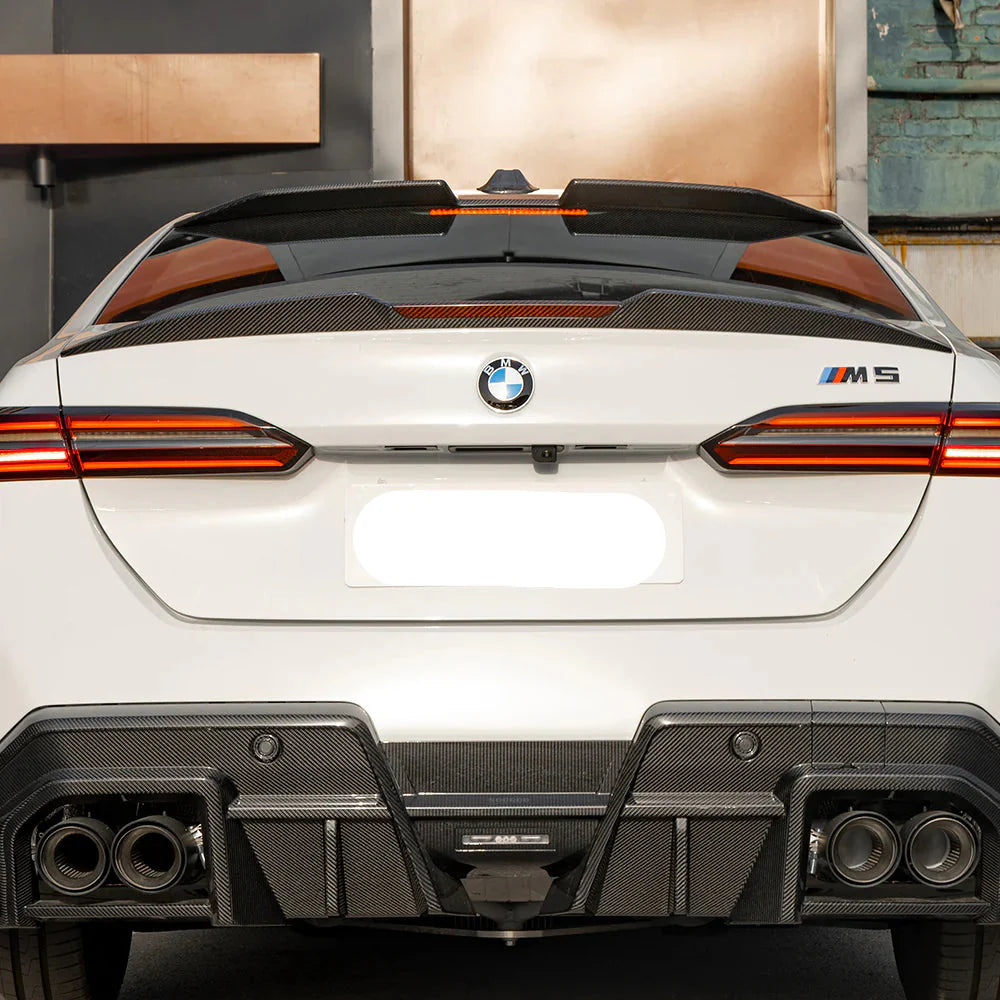 Preprep Carbon Fiber SQ Rear Roof Spoiler - BMW 5 Series G60 5 Series / M5 G90