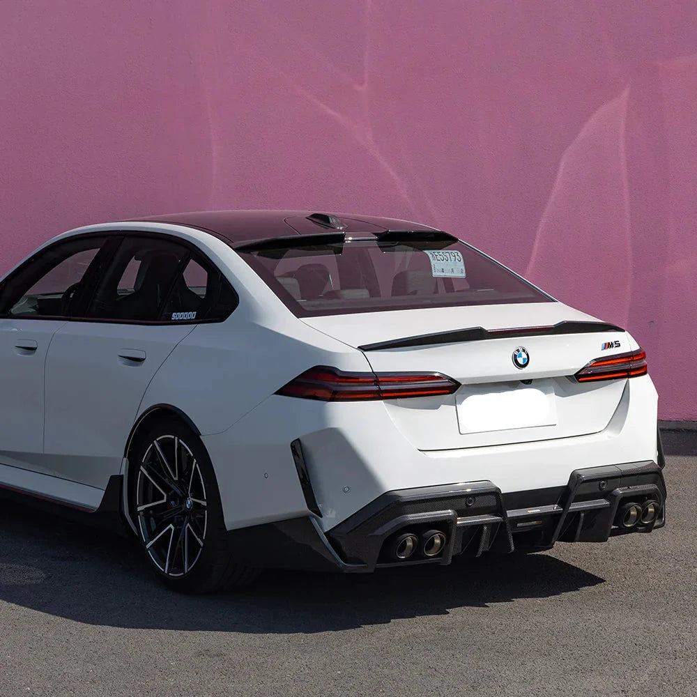 Preprep Carbon Fiber SQ Rear Roof Spoiler - BMW 5 Series G60 5 Series / M5 G90