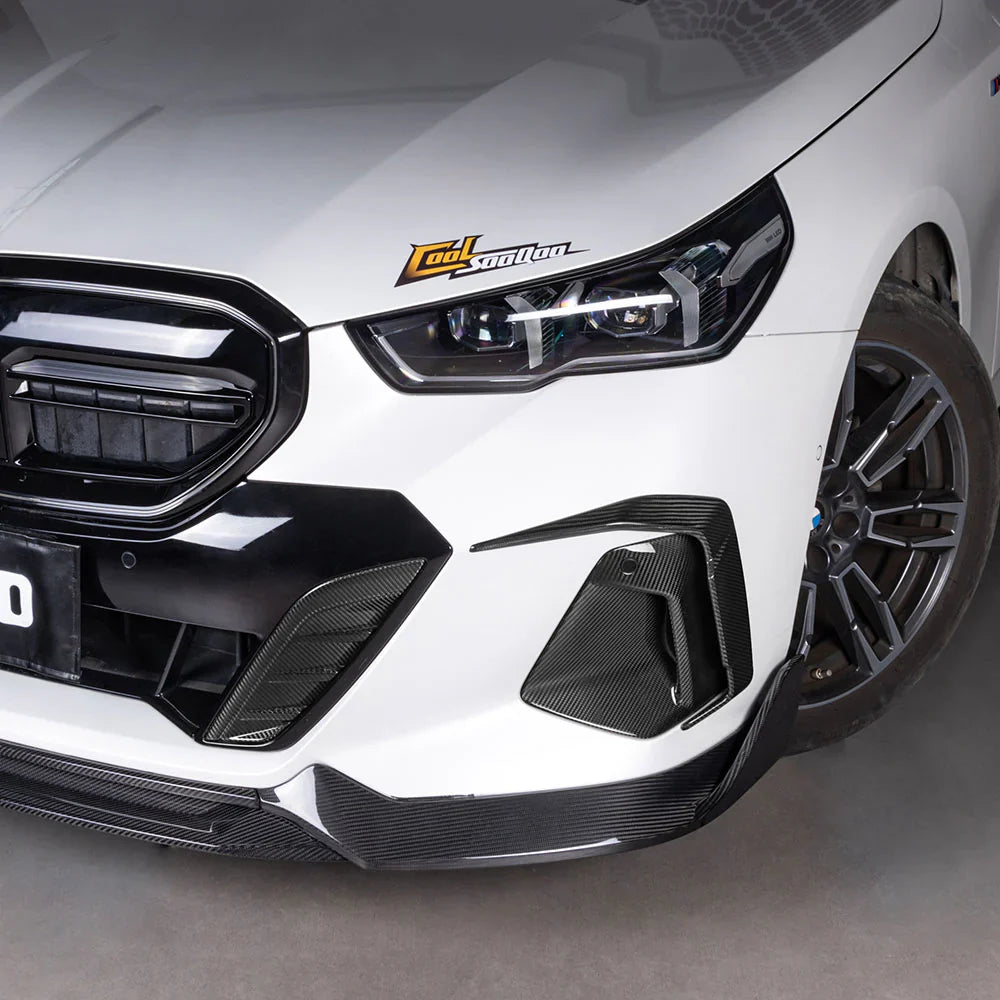Prepreg Carbon Fiber Front Bumper Fog Side Vent Trim - BMW 5 Series G60