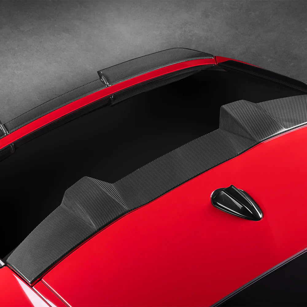 SOOQOO Prepreg Carbon Fiber Rear Roof Spoiler - BMW X6M F96 X6 G06