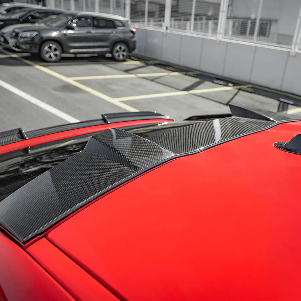 SOOQOO Prepreg Carbon Fiber Rear Roof Spoiler - BMW X6M F96 X6 G06