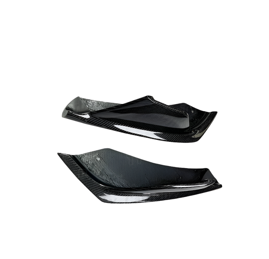Rear Carbon Fiber Side Spliiter Extension- Toyota Supra A90 2019-2023