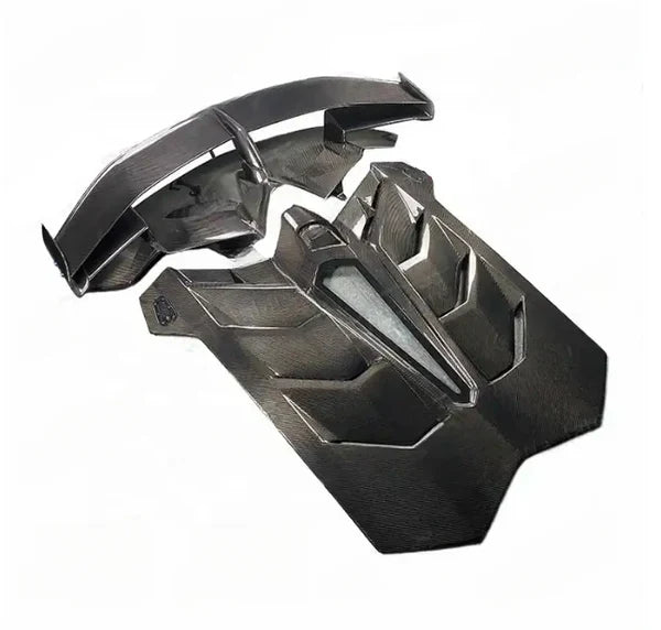 SVJ Style Carbon Fiber Wing And Rear Engine Lid - Lamborghini Aventador LP700 LP720 LP740 LP750 Coupe