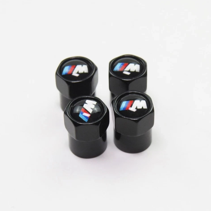 V2 BMW M Sport Wheel Tire Air Valve Caps Stem