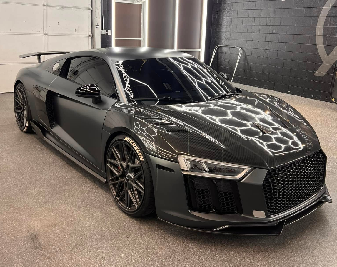 1016 Style Carbon Fiber Front Hood - Audi R8 V10 Gen 2