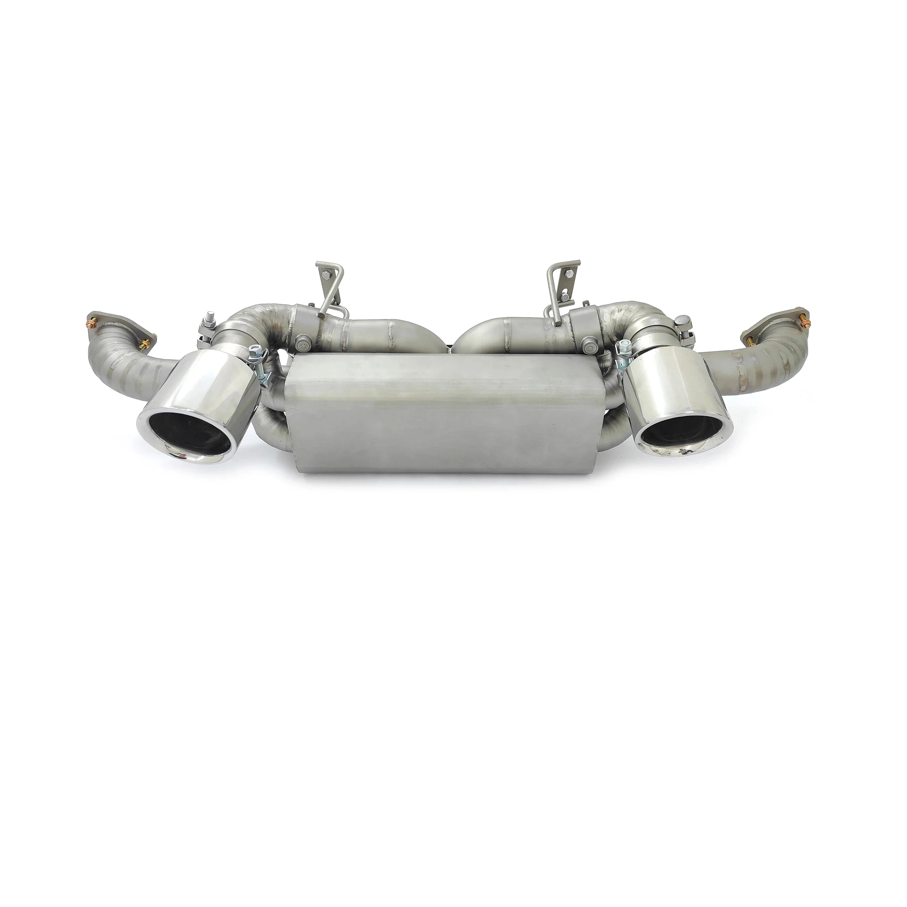 Titanium Valved Muffler Axle Back Exhaust System - Porsche Cayman 718 GT4 RS 4.0L