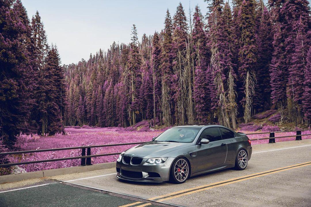 V Style Carbon Fiber Front Lip - BMW E90 / E92 / E93 M3