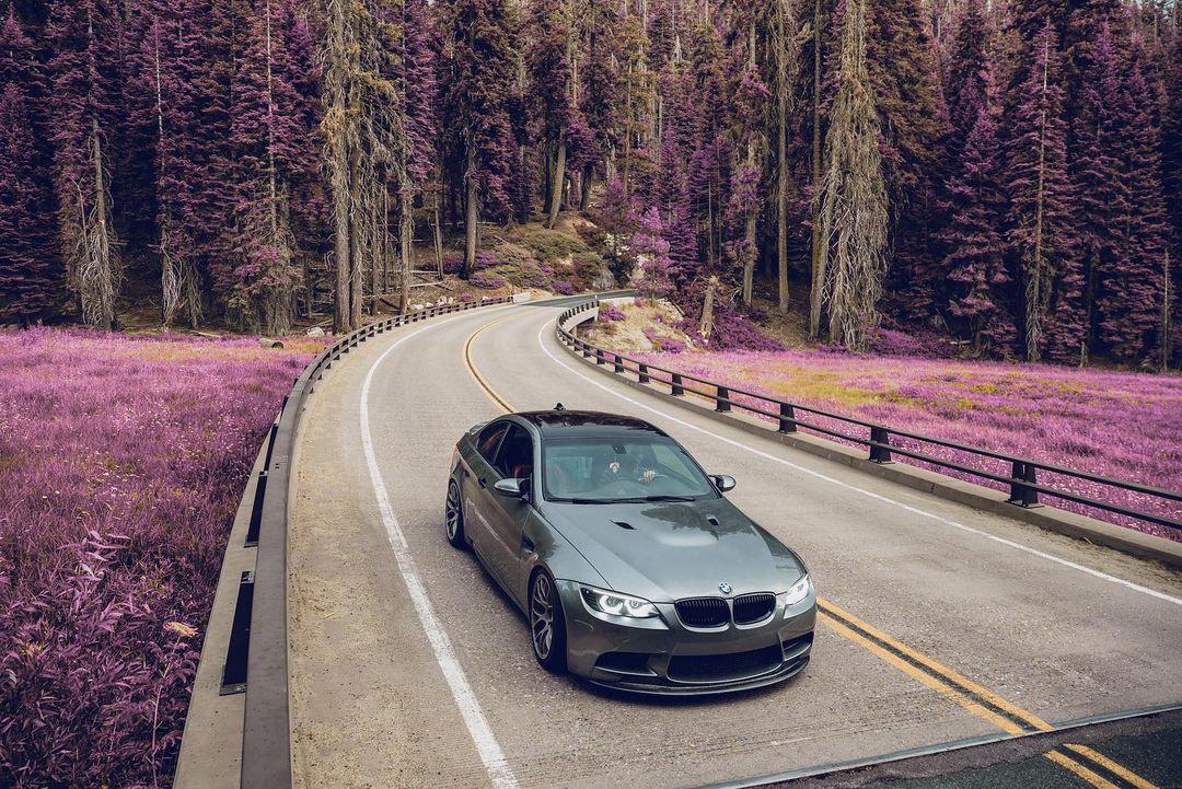 V Style Carbon Fiber Front Lip - BMW E90 / E92 / E93 M3