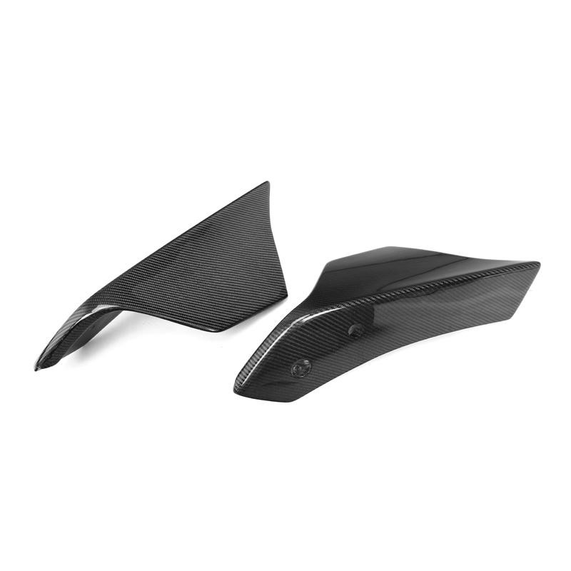 V Style Carbon Fiber Rear Canard Splitters - Toyota A90 Supra