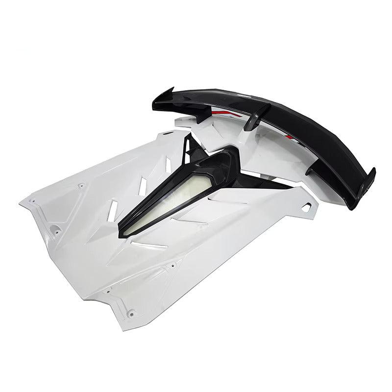 SVJ Style Carbon Fiber Wing And Rear Engine Lid - Lamborghini Aventador LP700 LP720 LP740 LP750 Coupe