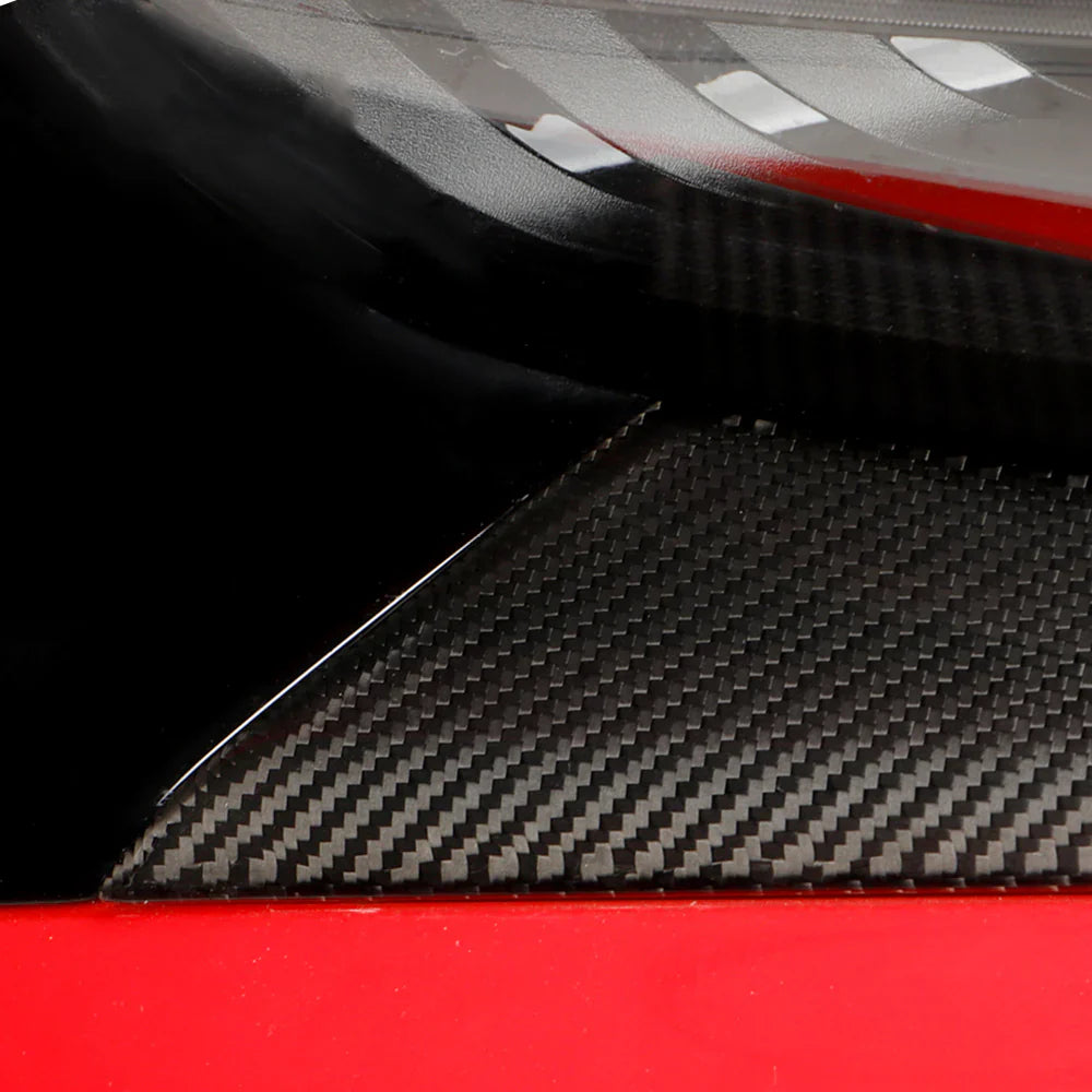 Carbon Fiber Front Headlight Eyebrow Cover Trim - Honda Civic 11th Gen Type R FL5