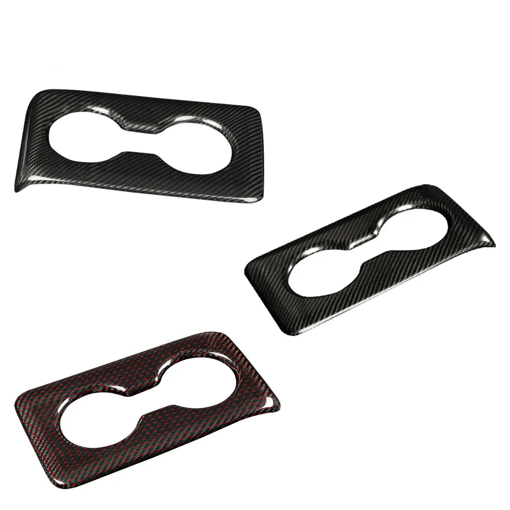 Carbon Fiber Rear Cup Holder Cover - Honda Civic Type R FL5