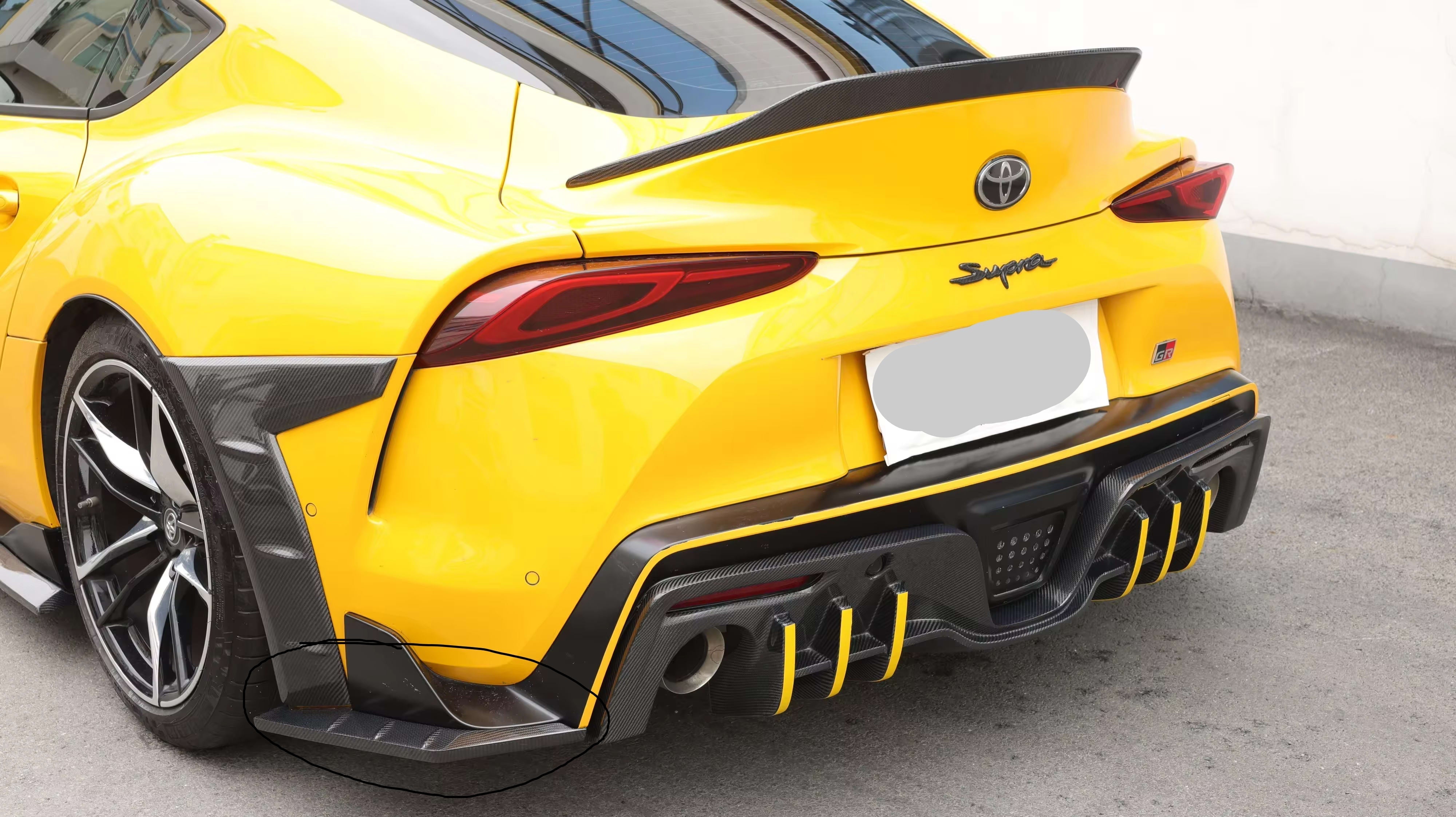 Carbon Fiber TCI Front + Rear Fender Trim - Toyota GR Supra A90 MK5 (2020–2025)