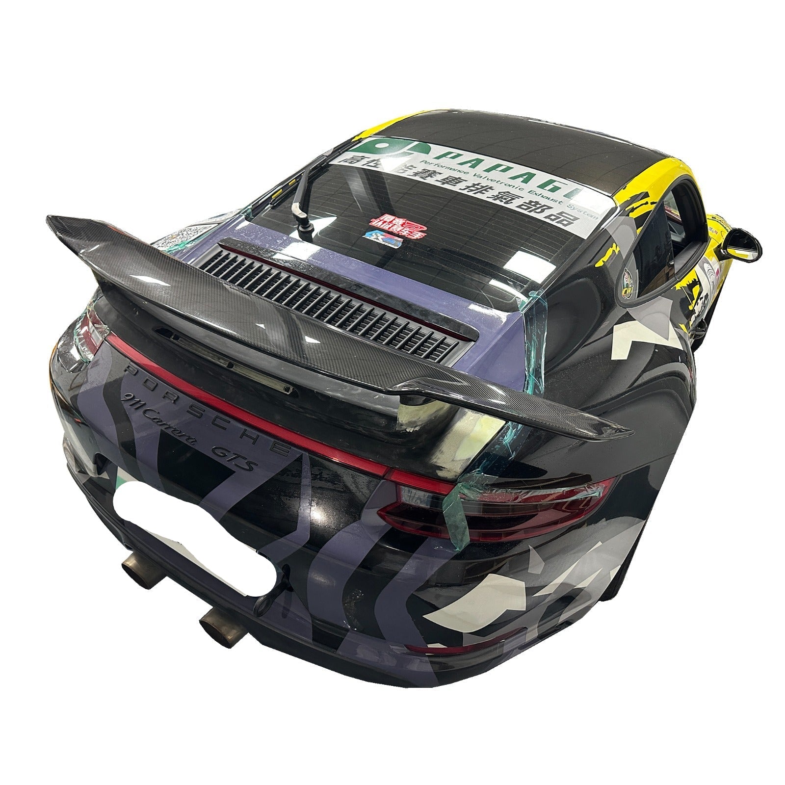 Prepreg Carbon Fiber Rear Wing W/ FRP Base - Porsche 911 992 2019+