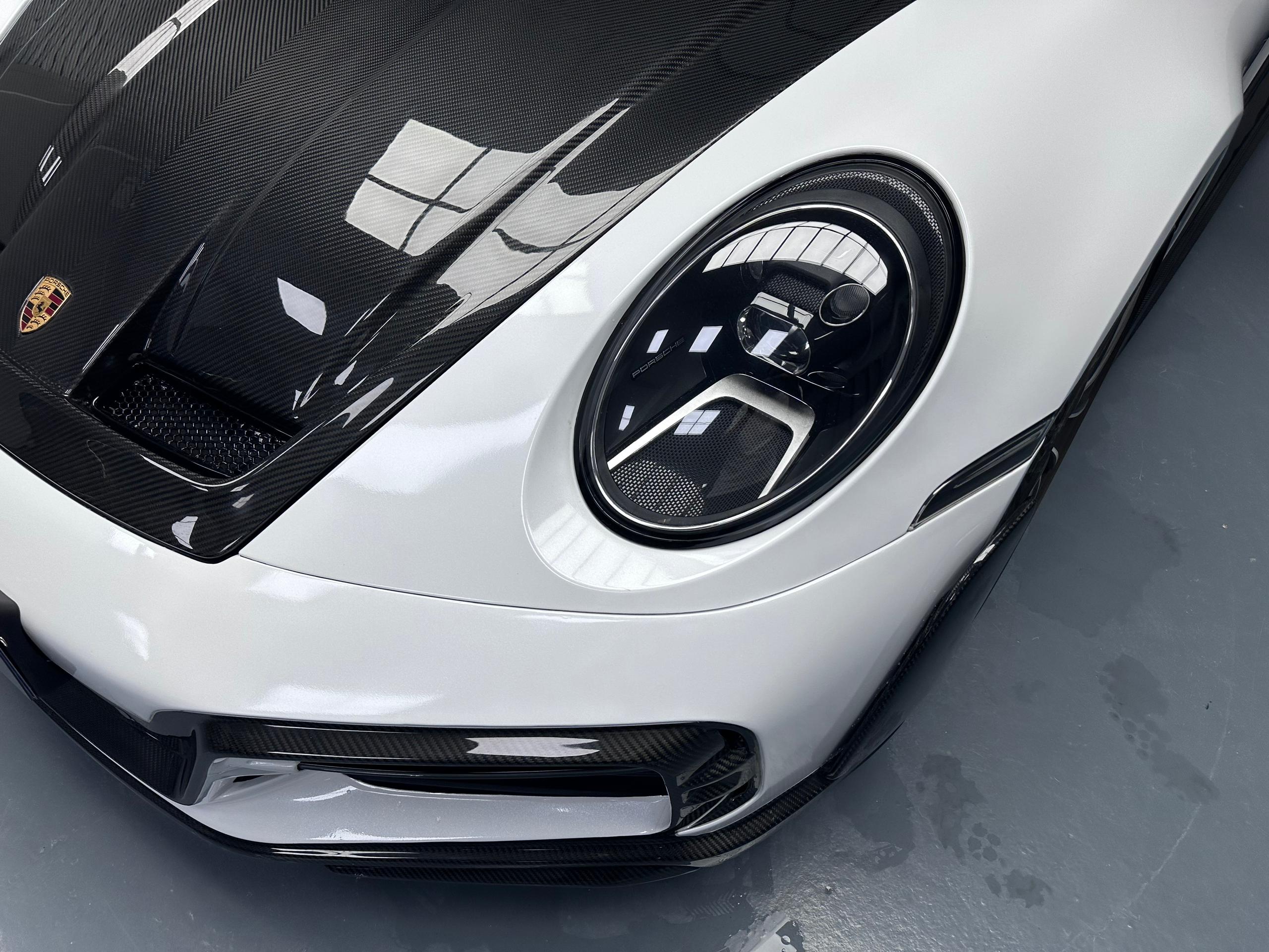 Prepreg Carbon Fiber Tec Style Front Hood Bonnet - Porsche 992 Carrera