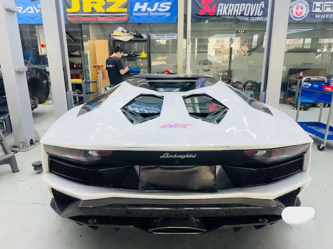 Carbon Fiber OEM Style Front Lip and Diffuser - Lamborghini Aventador LP740