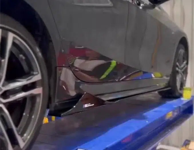 BMW G42 2 Series Carbon Fiber Side Skirt Extensions