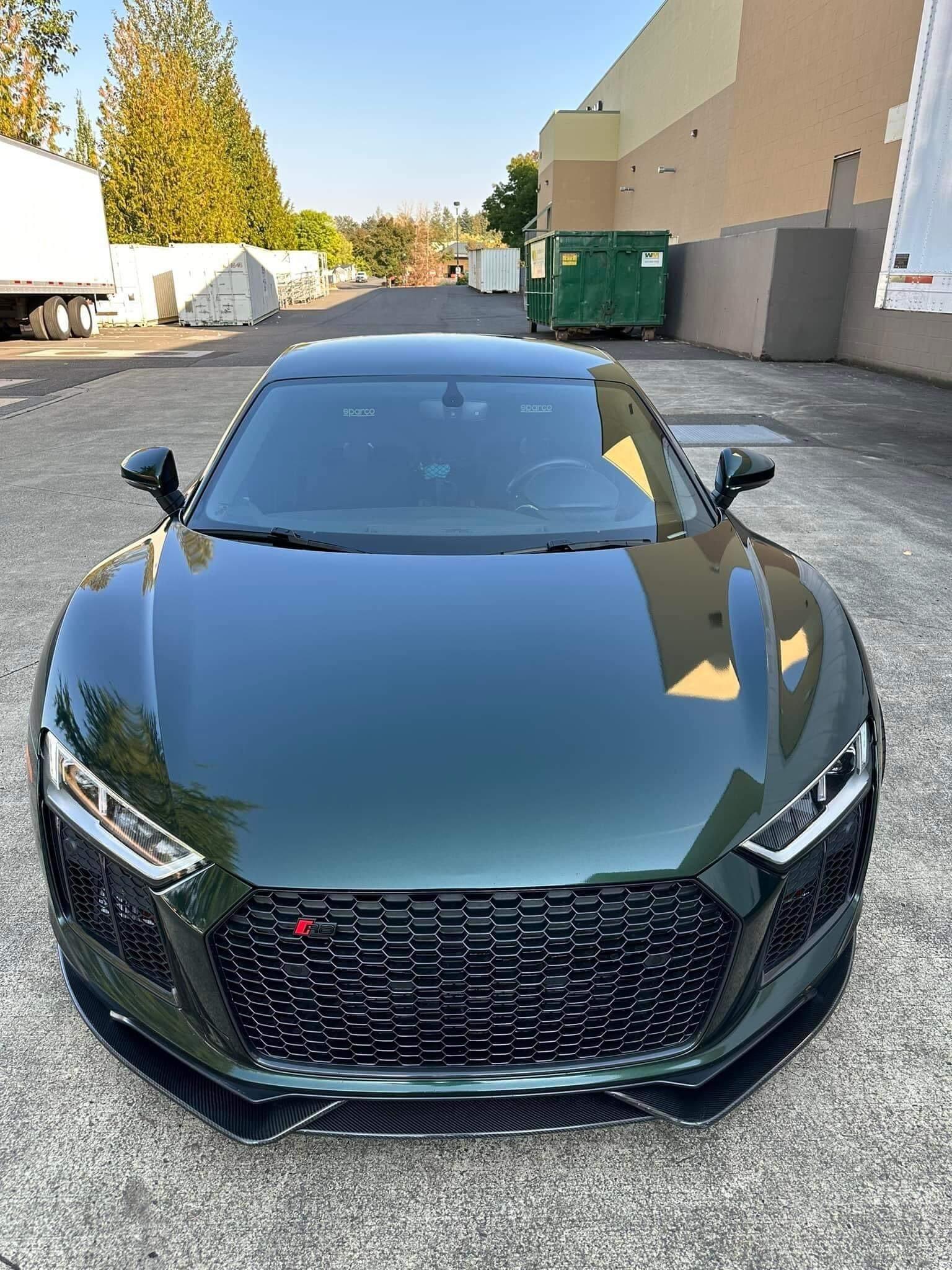 Audi R8 3Pc Artisan Carbon Fiber Front Lip