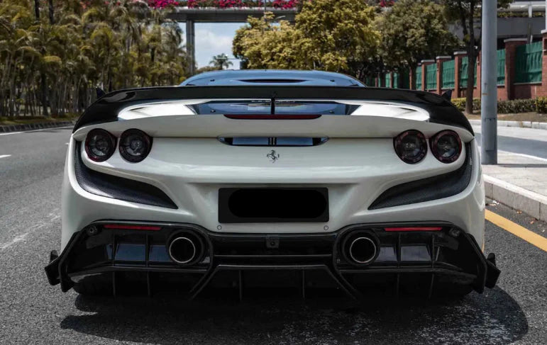 Paktechz Prepreg Carbon Fiber Rear Diffuser - Ferrari F8 Tributo