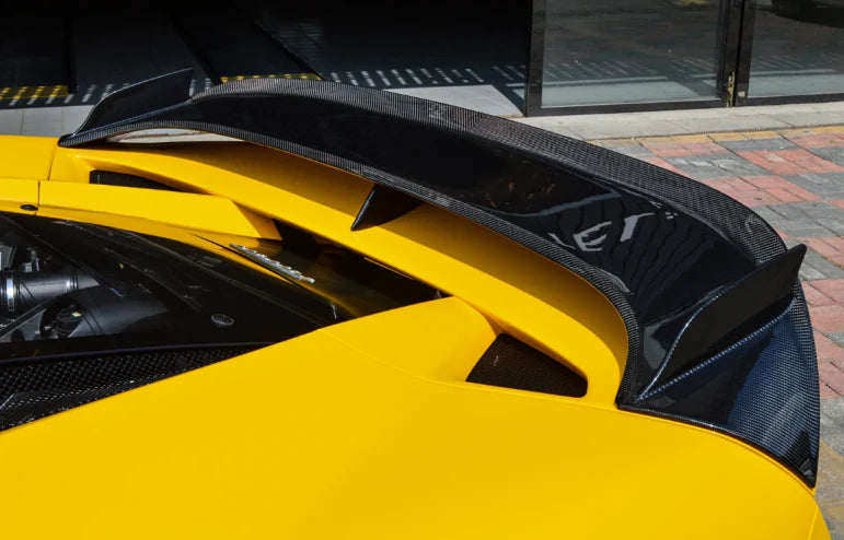 Paktechz Prepreg Carbon Fiber Rear Spoiler Wing - Ferrari F8 Tributo