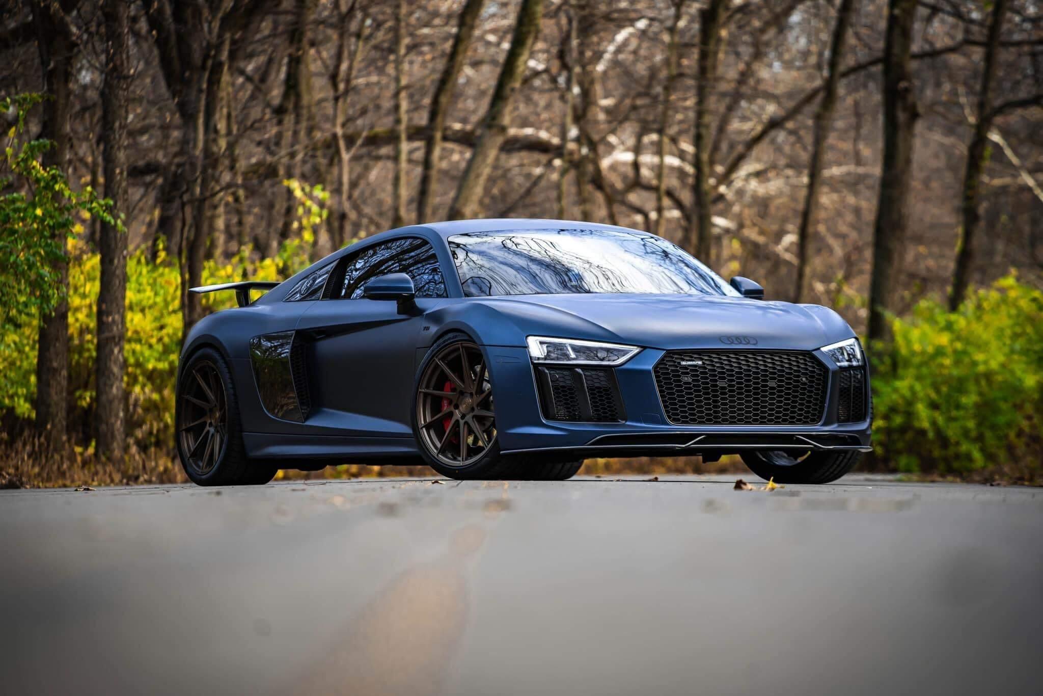Audi R8 3Pc Artisan Carbon Fiber Front Lip
