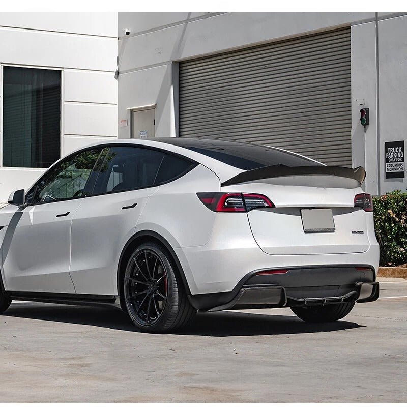 PSM Style High Kick Carbon Fiber Spoiler - 2020-2024 Tesla Model Y