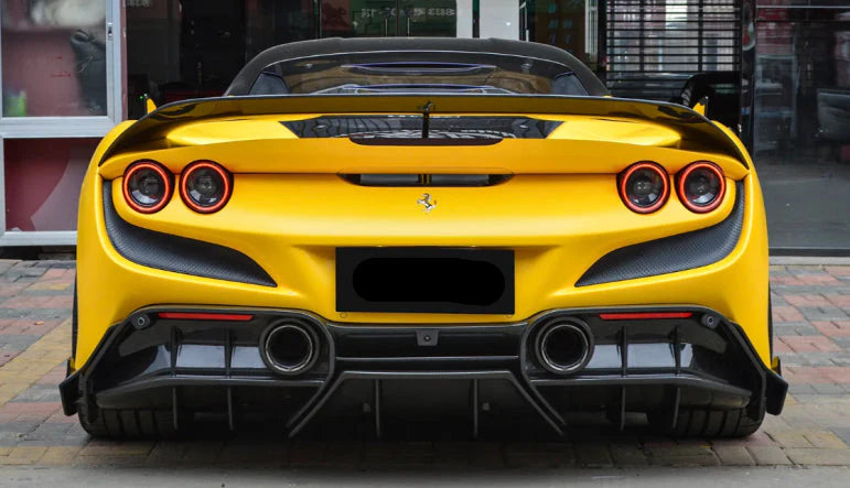 Paktechz Prepreg Carbon Fiber Rear Diffuser - Ferrari F8 Tributo